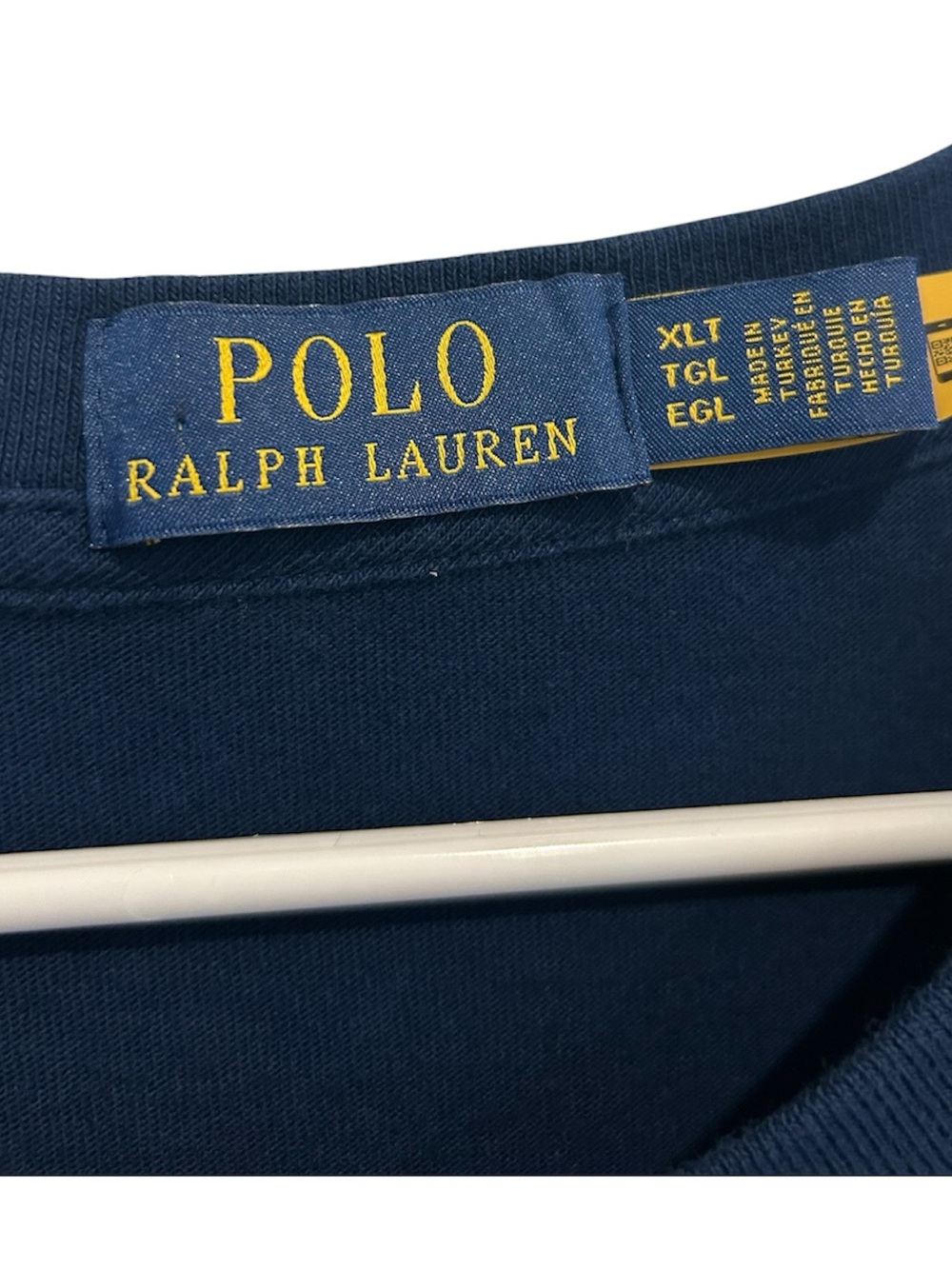 Polo by Ralph Lauren Navy Embroidered Long-Sleeve Pocket Tee - Picture 4 of 4